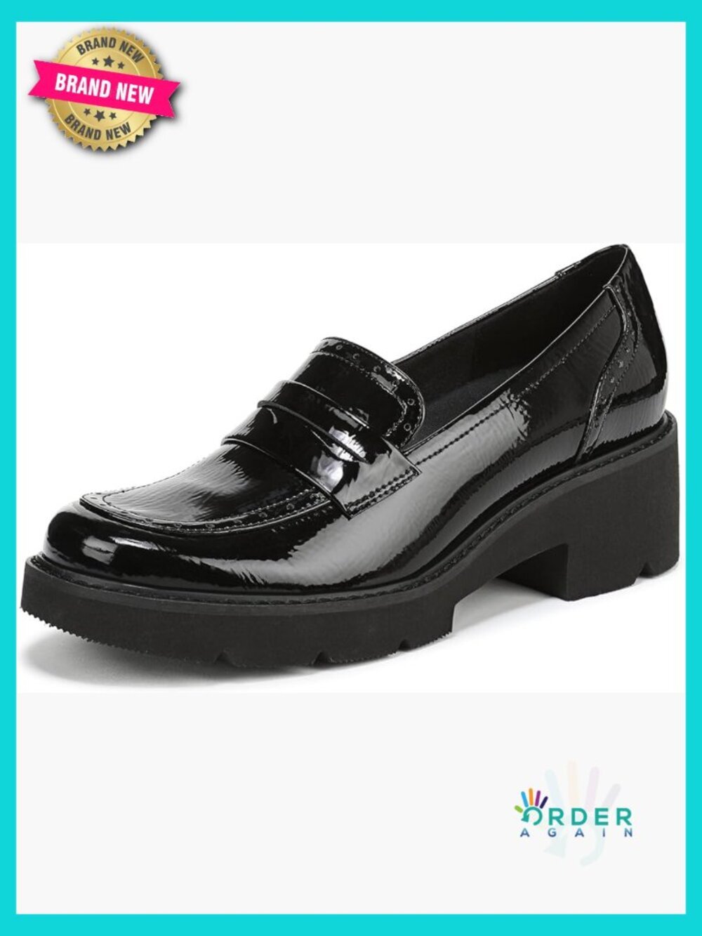 Women's Loafer with Lug Sole Block Heel Slip On Casual Walking Shoe Comfort